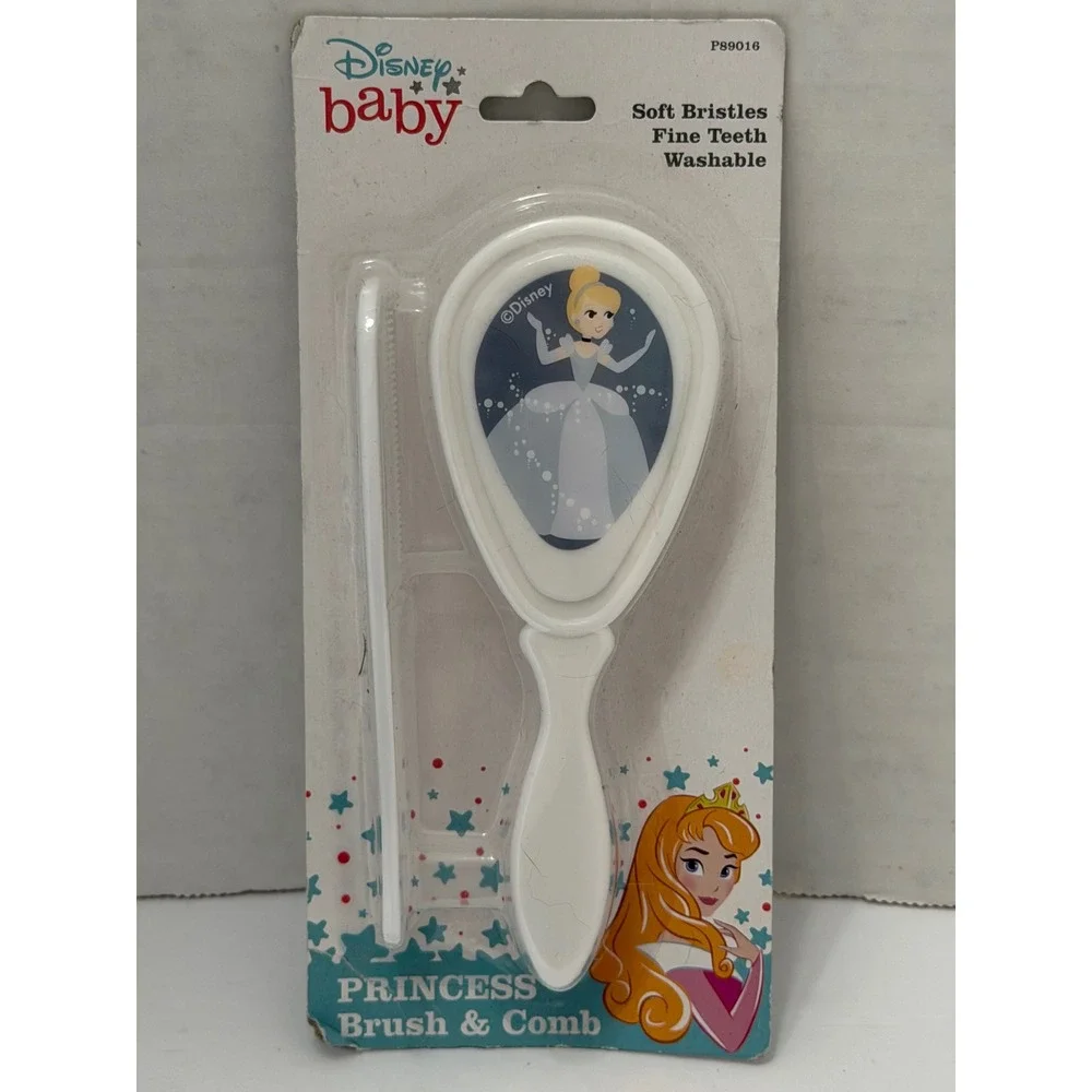Disney Baby Princess Brush and Comb Set Cinderella White P89016 New